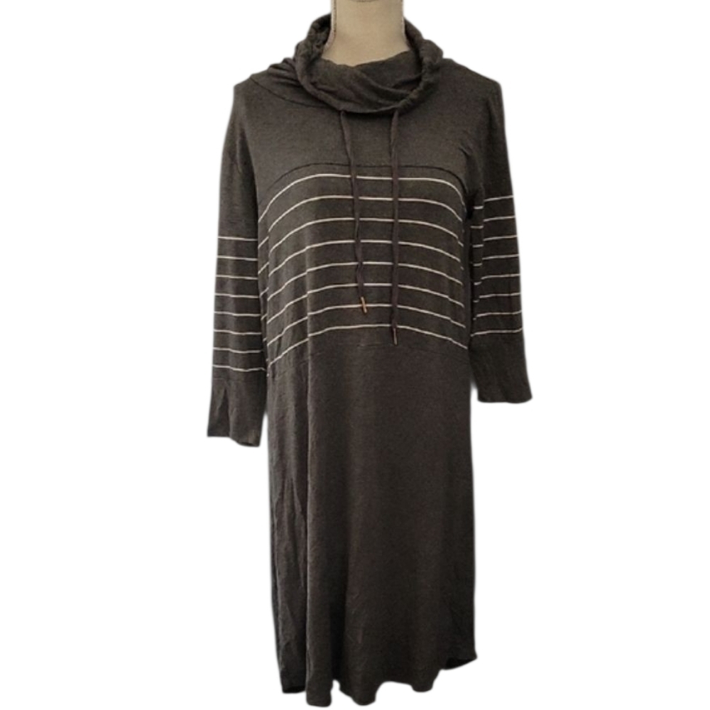 Cato Active USA Gray Cowl Neck Dress - Picture 1 of 3